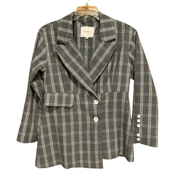 House of Sunny Heritage Tailored Blazer Jacket In Academic Check Vol 12 Size 2 - Picture 4 of 13